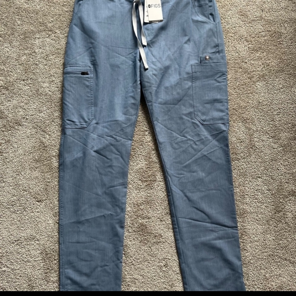 NWT Figs Scrub Pants- Heather Indigo